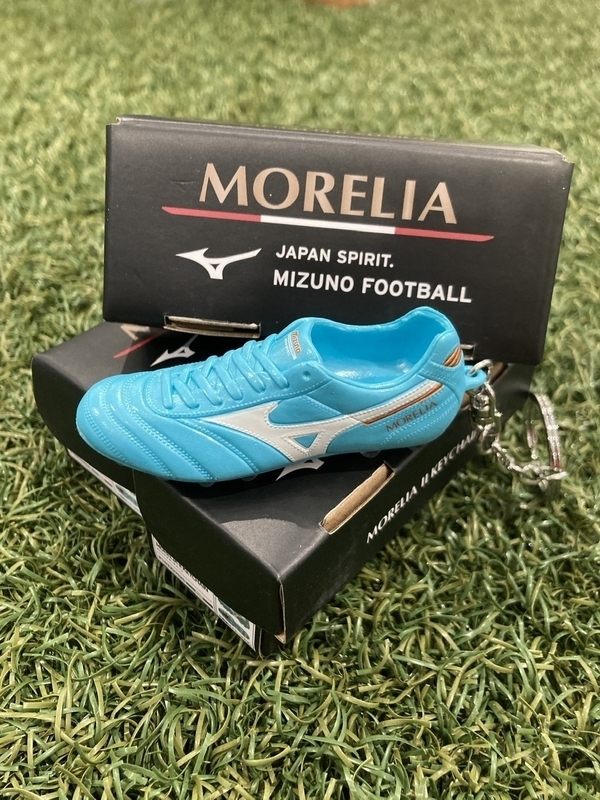 MORELIA II KEY CHAIN Blue / Snow White / Red Brown Satin